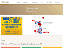 Tablet Screenshot of iqgarage.com